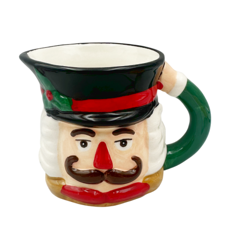 CANI & CESTI CRACIUN - Cană Spargatorul de Nuci cu maner verde - Decor Crăciun