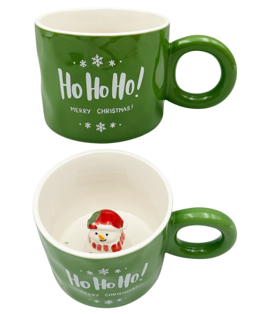 Cana Verde HO HO HO cu Om de Zapada în Interior [2]