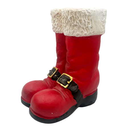 Vază rosie în formă de cizme ale lui Moș Crăciun JOY [3]