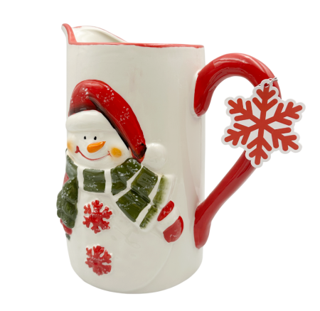 Carafa Ceramica SEASON cu Om de Zăpadă – Decor Crăciun [1]