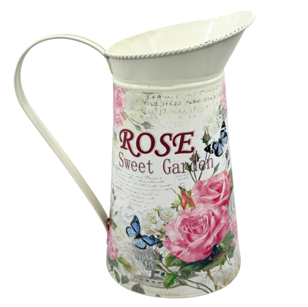 Carafă decorativă metalică „Rose Garden” vintage [1]