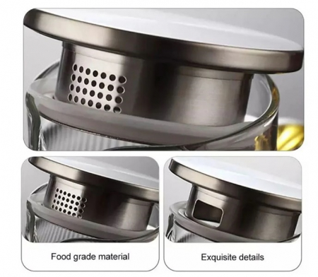 Carafa NORMA, 1800 ml, Sticla borosilicata, Capac cu filtru [5]