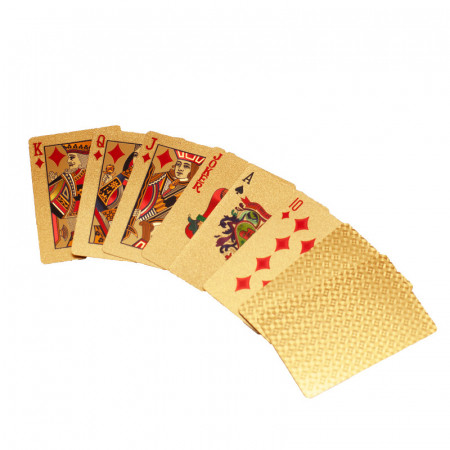 Carti de joc aurite Poker Casino, Cutie lemn [1]