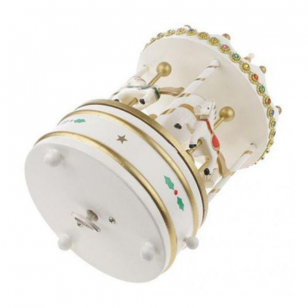 Carusel muzical rotativ HORSES, Alb/ Rosu [2]