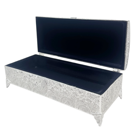 Caseta bijuterii ROYAL - cutie argintata vintage [2]