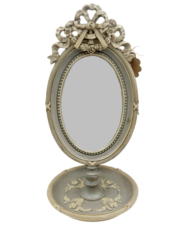 Rame & Albume Foto - Oglinda cu suport bijuterii VINTAGE SOPHIE, Gri antichizat