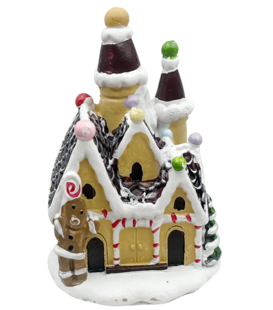 Căsuță Gingerbread cu LED – Decorațiune de Crăciun [2]