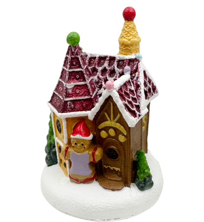 Căsuță Gingerbread cu LED – Decorațiune de Crăciun [1]