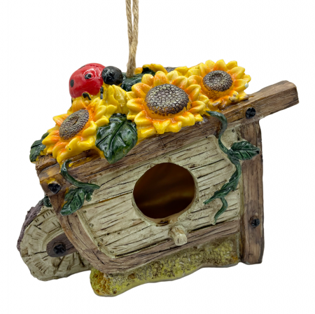 Obiecte Decorative - Casuta decorativa pentru pasari LADYBUG, 12x19cm