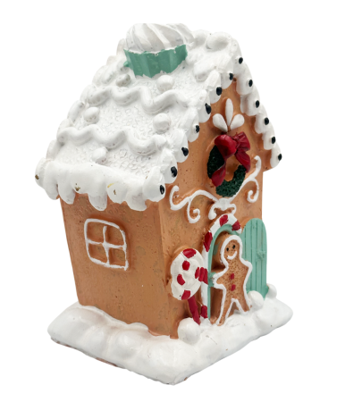 DECORATIUNI LUMINOASE - Căsuță Turtă Dulce cu led-uri TASTY– Decorațiune Veselă de Crăciun