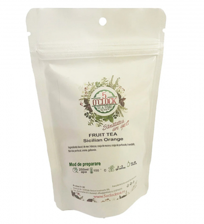 Ceai de fructe SICILIAN ORANGE, Cu portocale rosii, 50g [1]