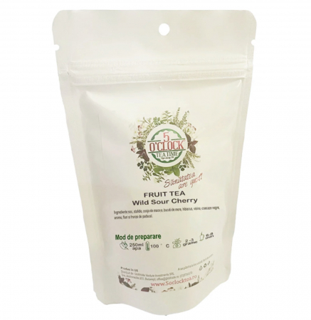 Ceai de fructe WILD SOUR CHERRY, Cu visine si coacaze, 50g [2]