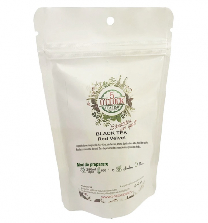 Ceai negru RED VELVET, Cu visine, 50g [1]