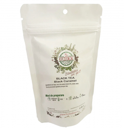 Ceai negru BLACK CARAMEL, Cu zahar ars, 50g [2]
