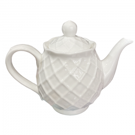 Ceainice & Carafe - Ceainic ceramica DIAMOND, Alb, 420ml