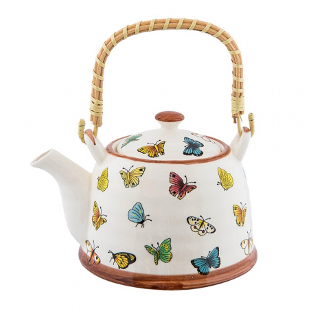 Ceainice & Carafe - Ceainic cu infuzor Mariposa 800ml, Portelan