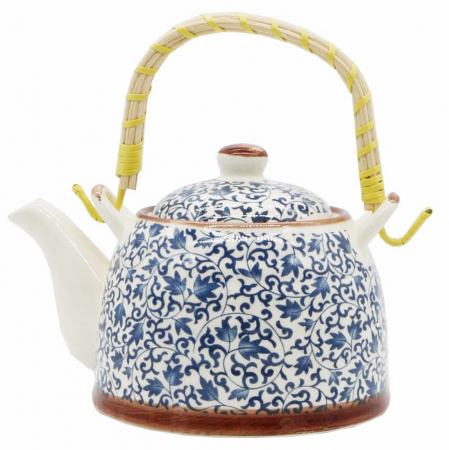 Ceainice & Carafe - Ceainic cu infuzor THEA, Albastru, 800ml, Portelan