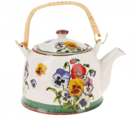 Ceainice & Carafe - Ceainic cu infuzor VIOLE, 800ml, Portelan