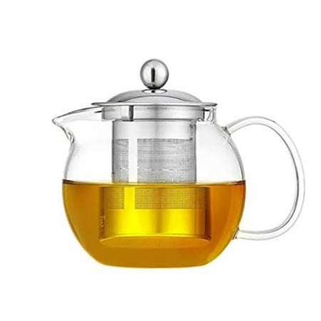 Ceainic de sticla FREYA, 950ml, Infuzor si capac inox