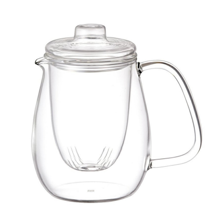 Ceainice & Carafe - Ceainic de sticla borosilicata NILS, Cu capac si infuzor, 600ml