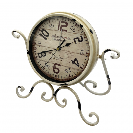 Ceas decorativ ANTIQUE, Alb, 15x27cm, Cu alarma [1]