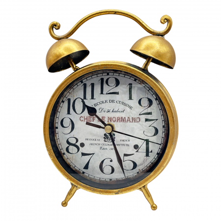 Ceasuri & Oglinzi - Ceas decorativ vintage LE NORMANDE, Auriu, 13x20cm