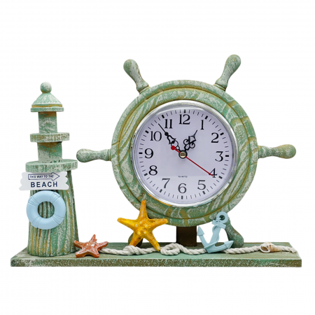 Far decorativ cu ceas BLUE WHEEL, 28x21cm [1]