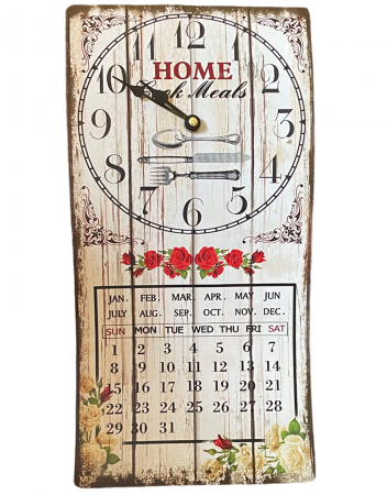 Ceasuri & Oglinzi - Ceas decorativ HOME, 20x40cm, Metal