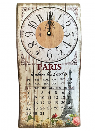 Ceasuri & Oglinzi - Ceas decorativ PARIS, 20x40cm, Metal