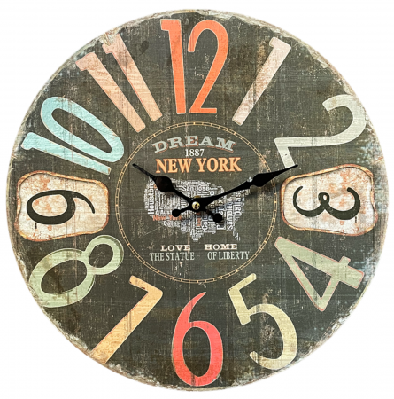 Ceasuri & Oglinzi - Ceas de perete NEW YORK, 34cm