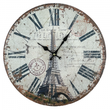 Ceasuri & Oglinzi - Ceas de perete TOUR EIFFEL, 34cm