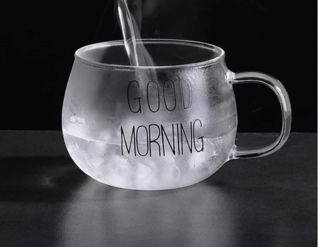 Cana sticla borosilicata GOOD MORNING, 350ml [2]