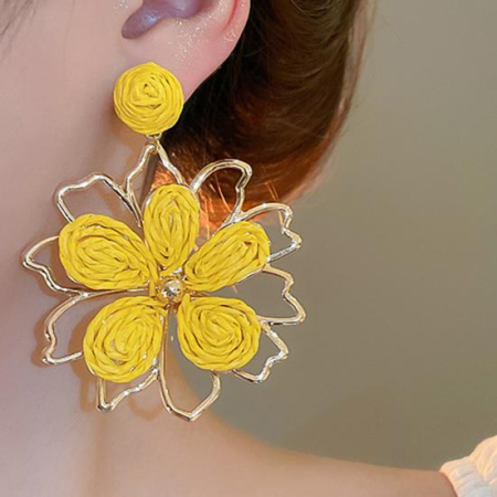 Cercei design floral MAGGY, Verde [1]