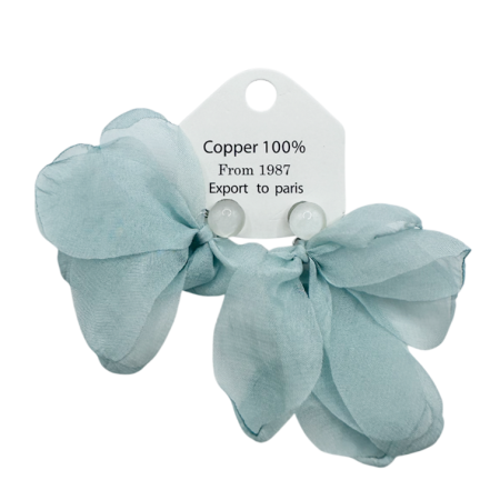 Cercei & Bratari & Inele - Cercei design Fundita din voal MARTHA, Bleu