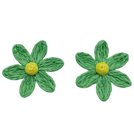 Cercei & Bratari & Inele - Cercei design floral VALERIE, Verde