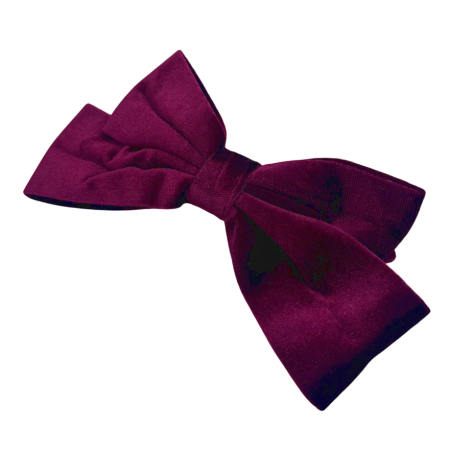 Accesorii De Par & Voalete & Diverse - Clama de par eleganta VELVET din catifea burgundy