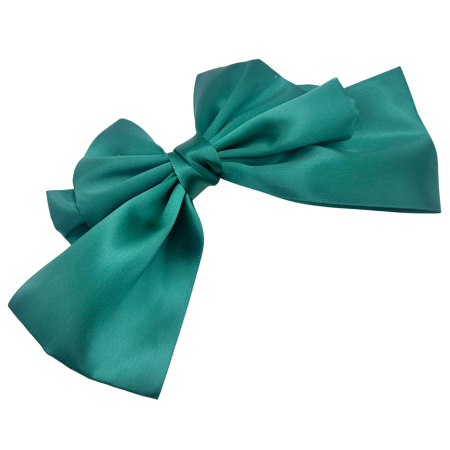 MODA & ACCESORII - Clama de par JULIETTE - Funda eleganta verde din satin
