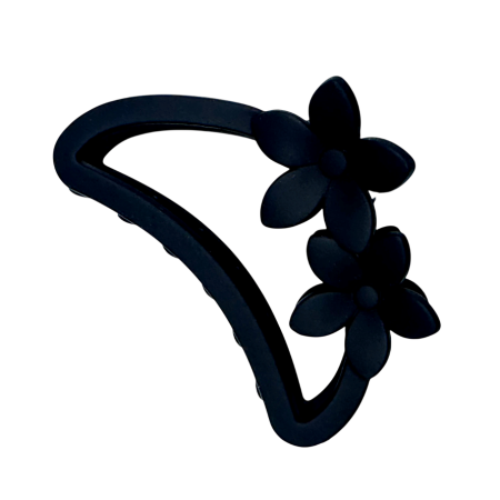 FASHION - Clama Păr Floare Neagra – Claw Clip Elegant