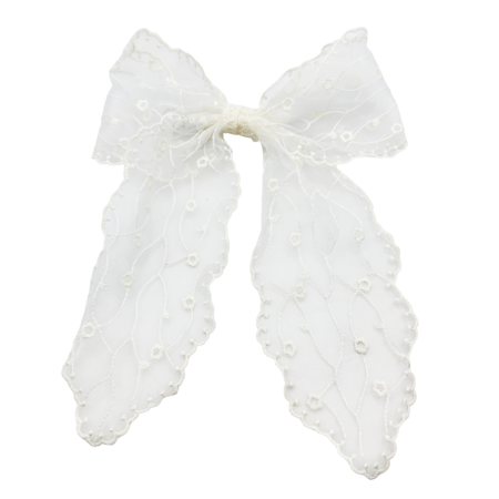 Clama de par ROMANTIC - Funda crem din dantela [1]