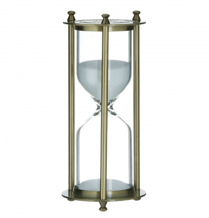Figurine & Statuete - Clepsidra metal DELUXE HOURGLASS, 30 minute, Auriu