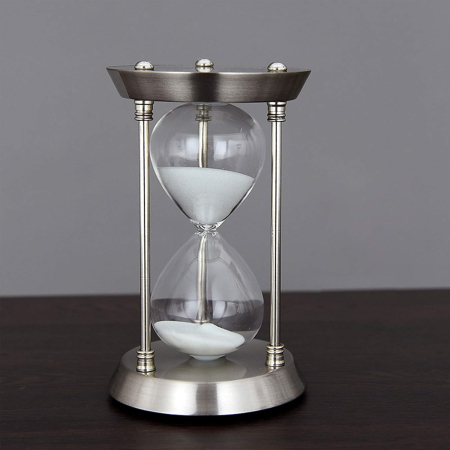 Clepsidra Metalica Eleganta LUXURY – 15 Minute, Argintiu [1]