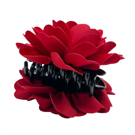 Cleste de Par Floare MARISSA, Rosu inchis [2]