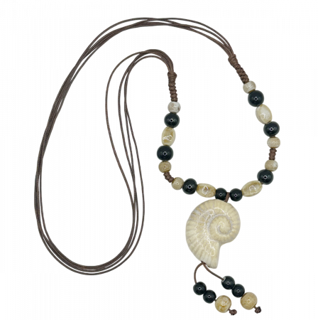 Coliere - Colier ceramica SHELL, Bej