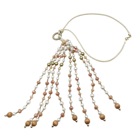 Accesorii Fashion - Colier boho din margele si perlute ANAIS