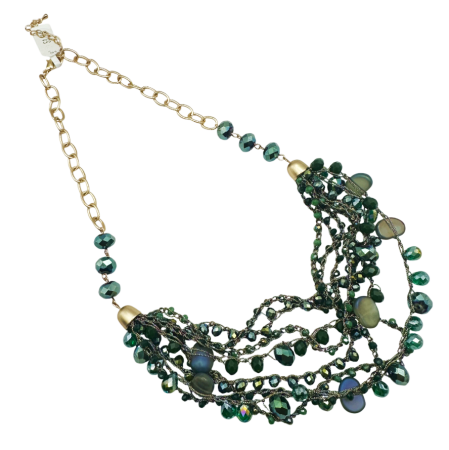 Coliere - Colier cu margele cameleon VENUS, Verde
