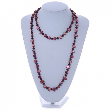 Colier cu margele burgundy, CARLOTTA [1]