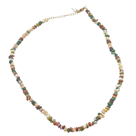 ACCESORII FEMEI - Colier cu pietre naturale si scoici TERRA MOSAIC
