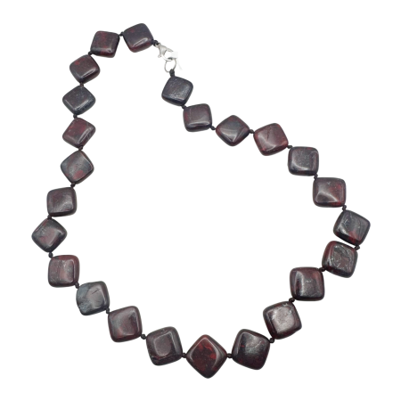MODA & ACCESORII - Colier din agate FOREST - pietre patrate