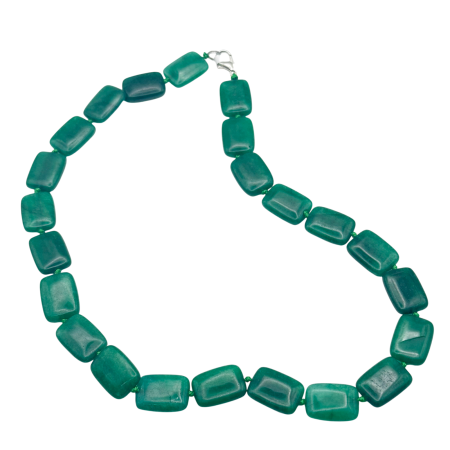 MODA & ACCESORII - Colier verde din onix EMERALD  – pietre fatetate