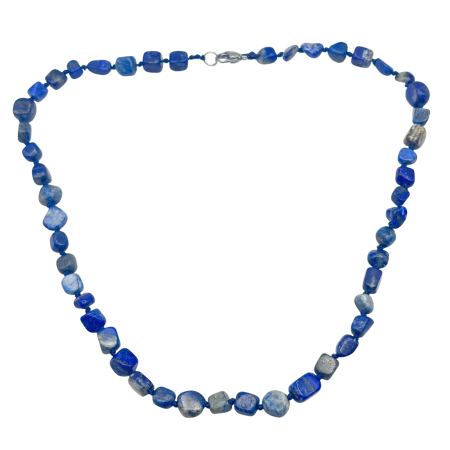 ACCESORII FEMEI - Colier din pietre LAPIS LAZULI, Model neregulat, Albastru intens